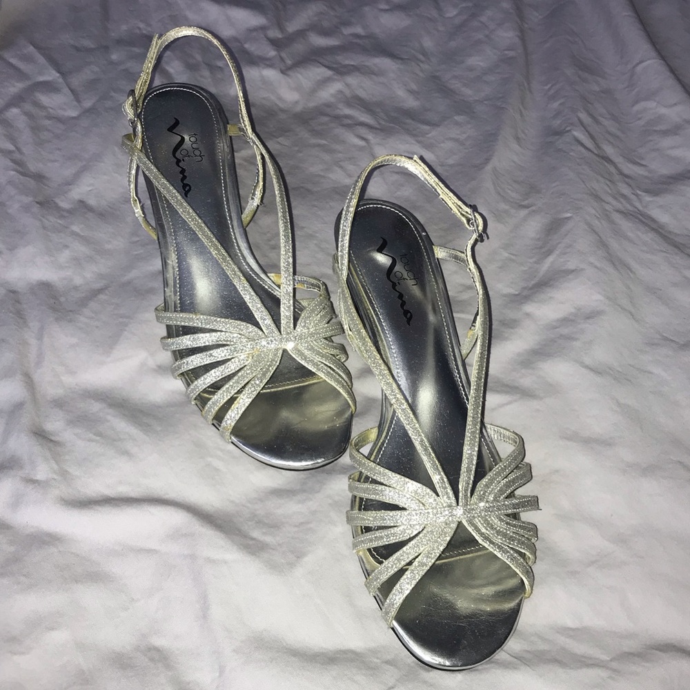 Silver Party Sandals - Worn Once